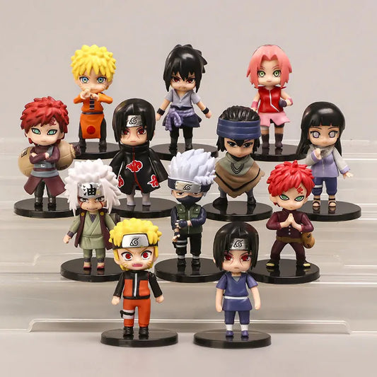 12pcs/set Naruto Shippuden Figures